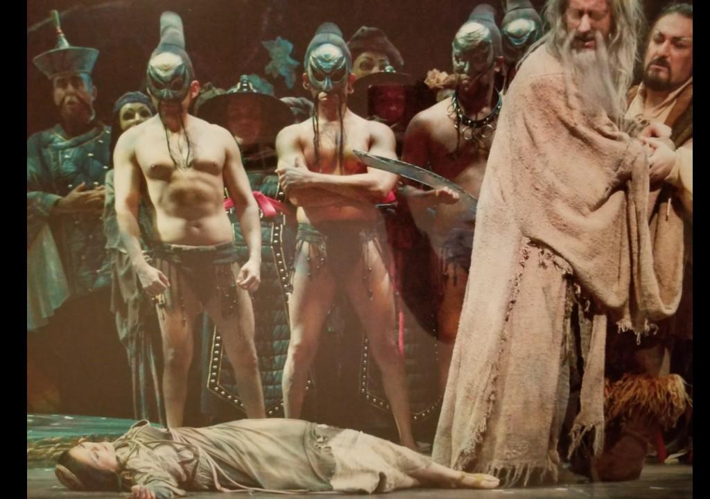 Theatrical acting scene